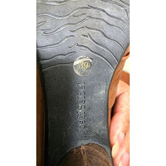 Josef Seibel Women's Slip-On Brown Leather Tina Pump Booties Size 39 EU/8.5 US - Picture 9 of 9